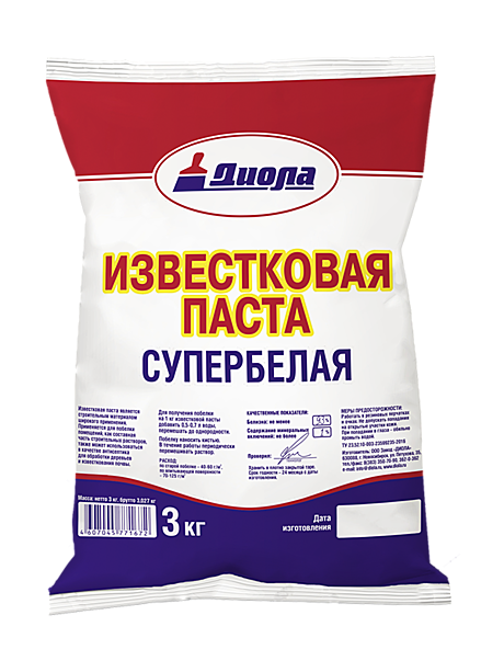 Известковая паста отбелен.(15кг)