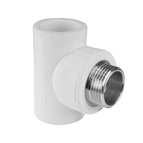 Тройник комб. D25*3/4*25 НР бел, JAKKO JP-214