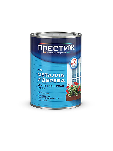 Эмаль ПФ-115 ПРЕСТИЖ  красная (0,9кг)