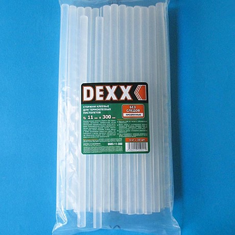 Клеевые стержни DEXX прозр.11*300мм