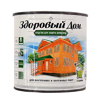 Деревозащит.средство ЗДОРОВЫЙ ДОМ   рябина 0,8л