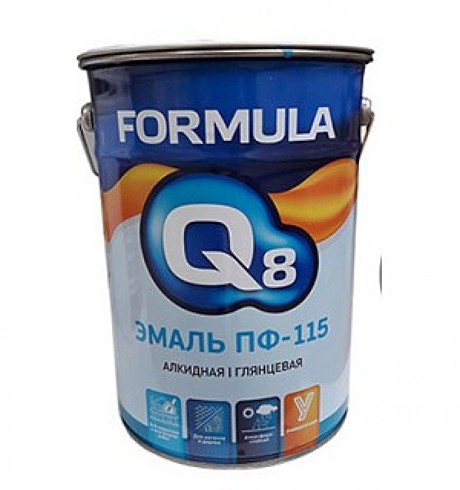 Эмаль ПФ-115 FORMULA  Q8 Черная  6кг