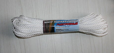 Веревка рыболовная полипропилен. крученная 25м