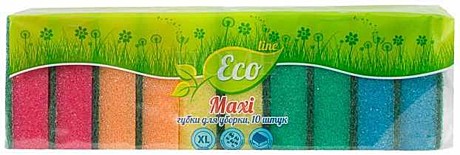 Губки для посуды ECO LINE МАКСИ 10шт.